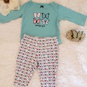 COPY - Carter's butterfly outfit "daddy's girl"